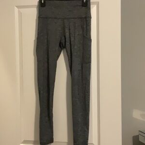 Aerie heavy black, gray leggings with pockets size medium